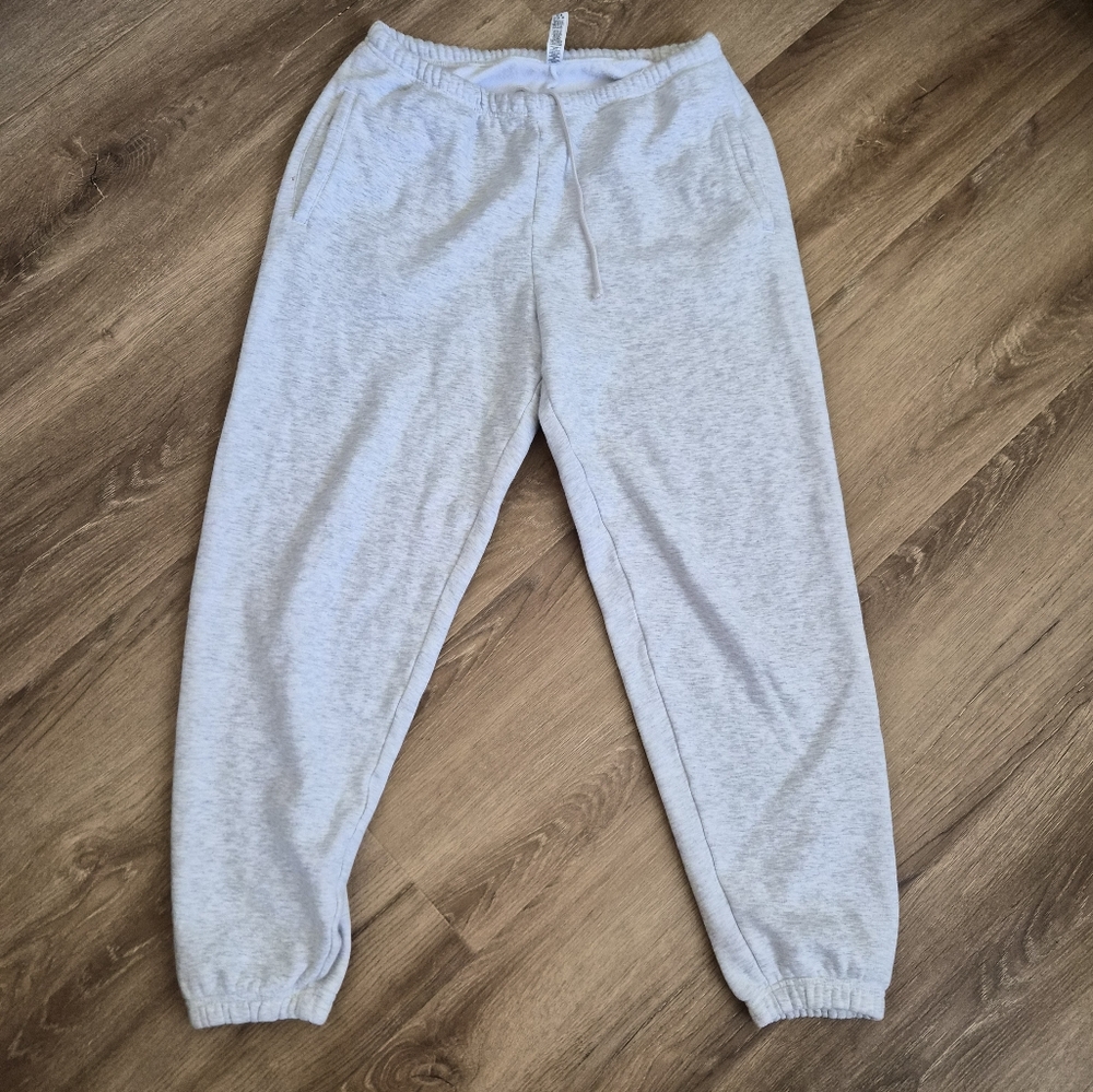 Skims Light Heather Gray Sweatpants - Drawstring Joggers Medium